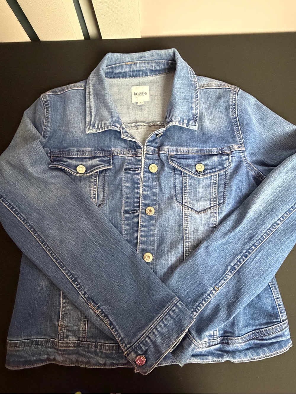 kensie Light Blue Denim Jean Jacket